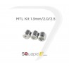 SQuape MTL Kit 1.3/2.0/2.5mm SQuape E
