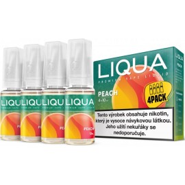 4-Pack Broskyňa LIQUA Elements E-Liquid