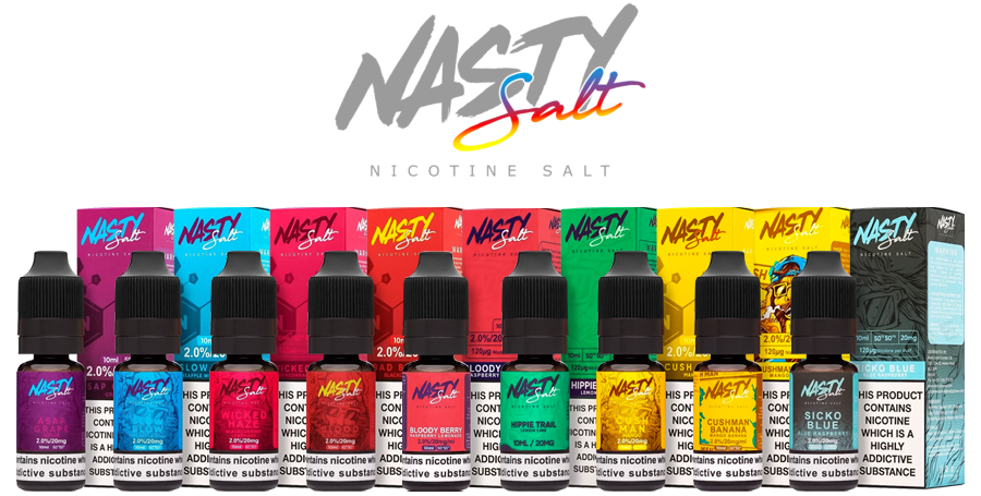 10 ml Hippie Trail Nasty Juice Salt e-liquid (www.e-smoke-sk)