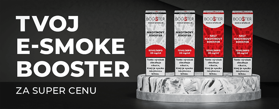 10 ml e-Smoke Booster 50VG/50PG - 20 mg/ml (www.e-smoke.sk)