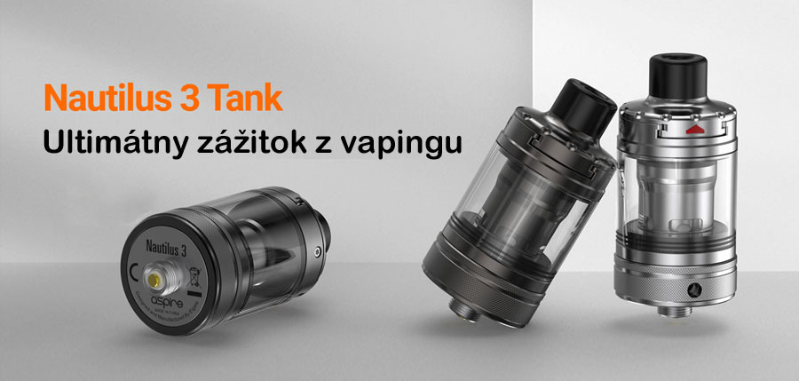 Aspire Nautilus 3 Tank atomizér 24 mm MTL (www.e-smoke.sk)