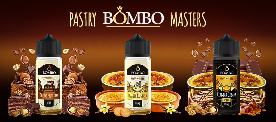 120 ml Choco Nut Tart BOMBO Pastry Masters - 40 ml S&V (www.e-smoke.sk)